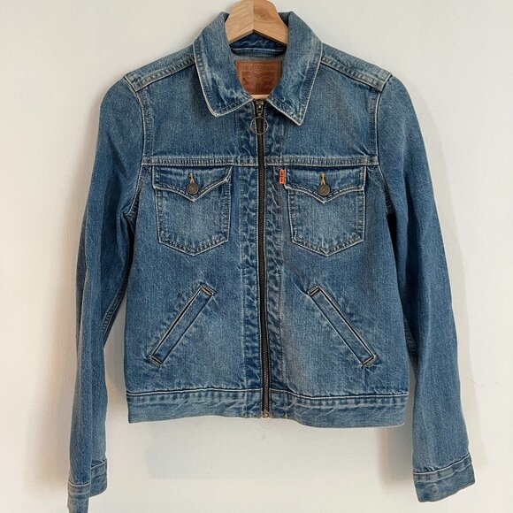 Levi's Shrunken Orange Label Zip Jacket - Picture 1 of 3